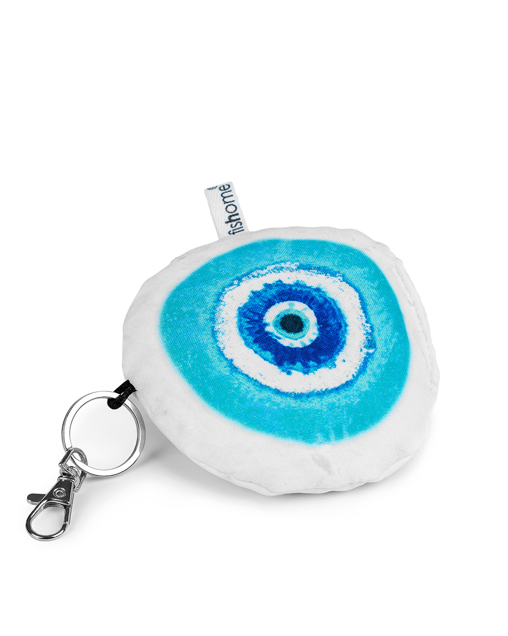 Greek eye pebble keyring / βότσαλο μάτι μπρελόκ