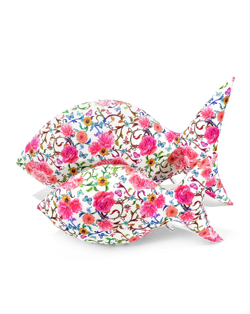 Flower fish pillow