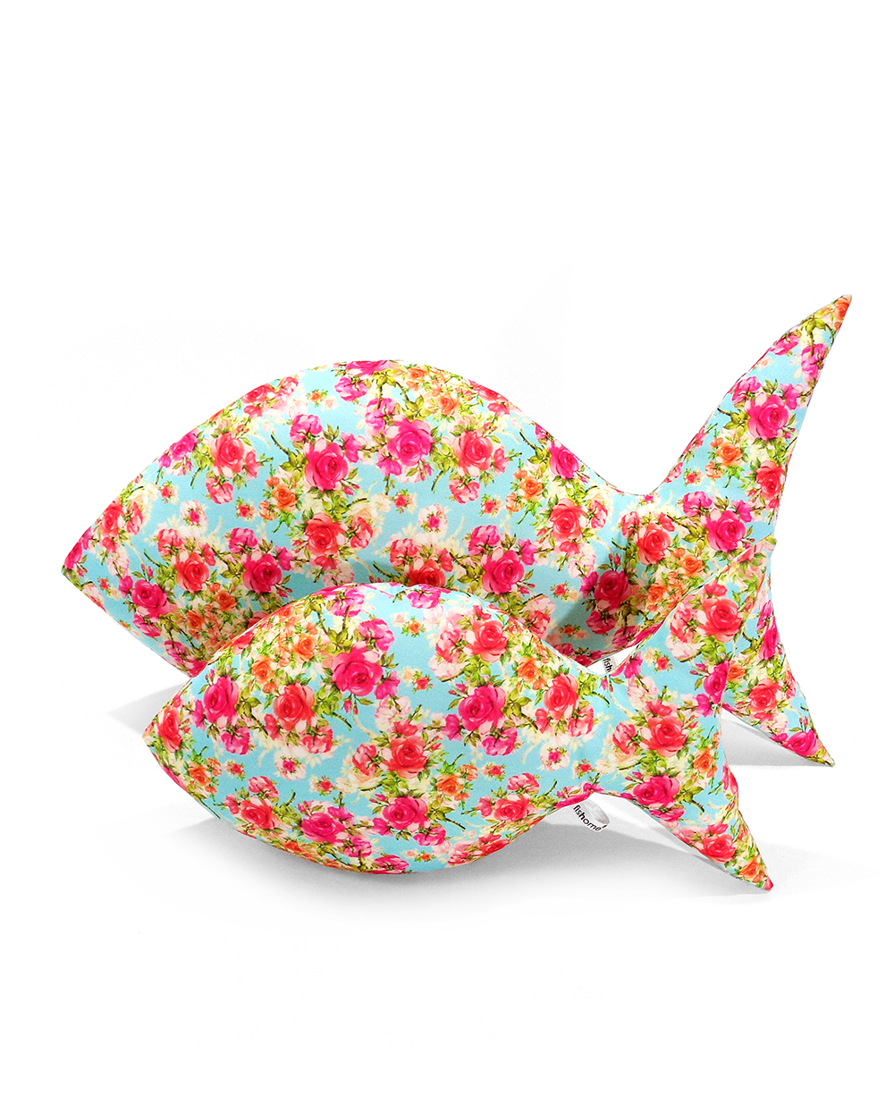 Flower fish pillow