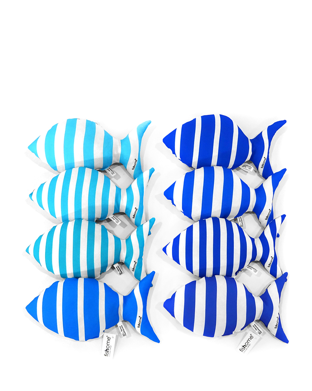 XS navy mix fish pillow