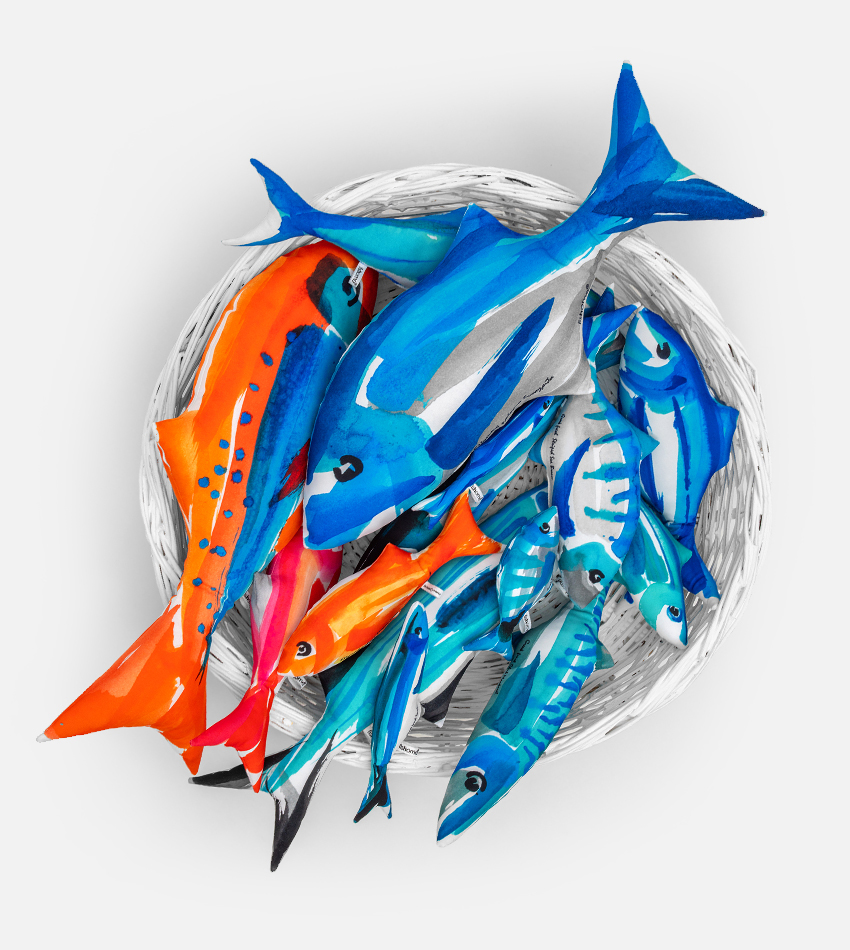 AquaReal fish pillows