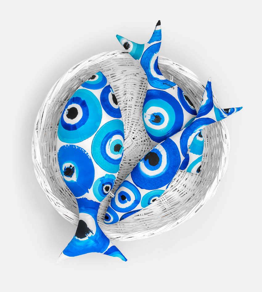 Aqua mati real fish pillows